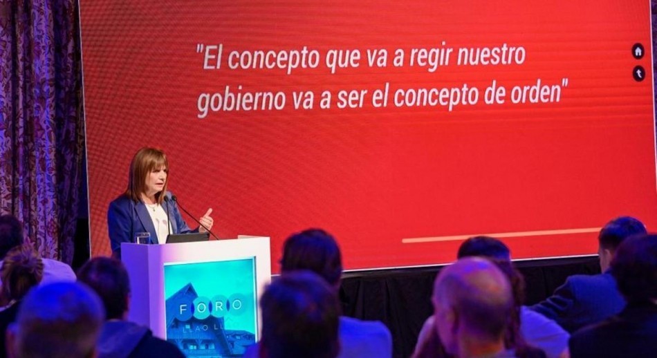 Bullrich prometió “orden” ante los empresarios del Foro Llao Llao