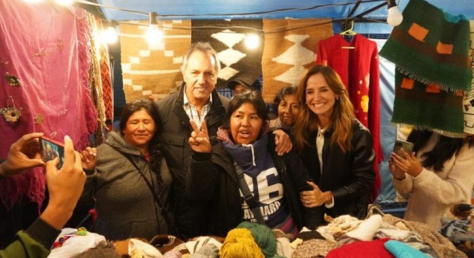 Scioli y Tolosa Paz se mostraron juntos en Plaza de Mayo y defendieron las PASO