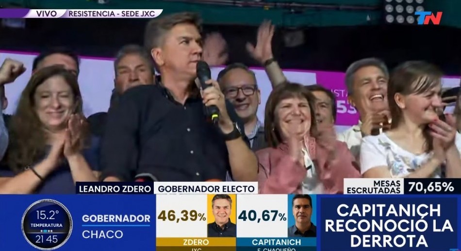 Chaco: Zdero dio el batacazo y cortó con 16 años de hegemonía peronista