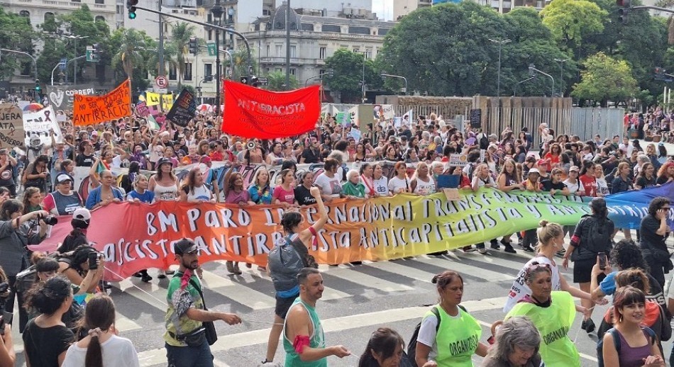 8M: Movilización con reclamos contra el gobierno de Milei