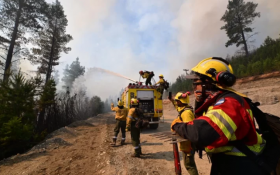 Incendio forestal en zona turística de Chubut arrasó con viviendas y vehículos