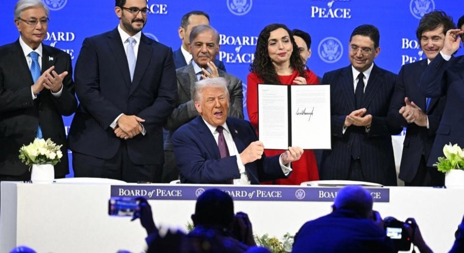 Javier Milei firmó el Consejo de la Paz lanzado por Trump